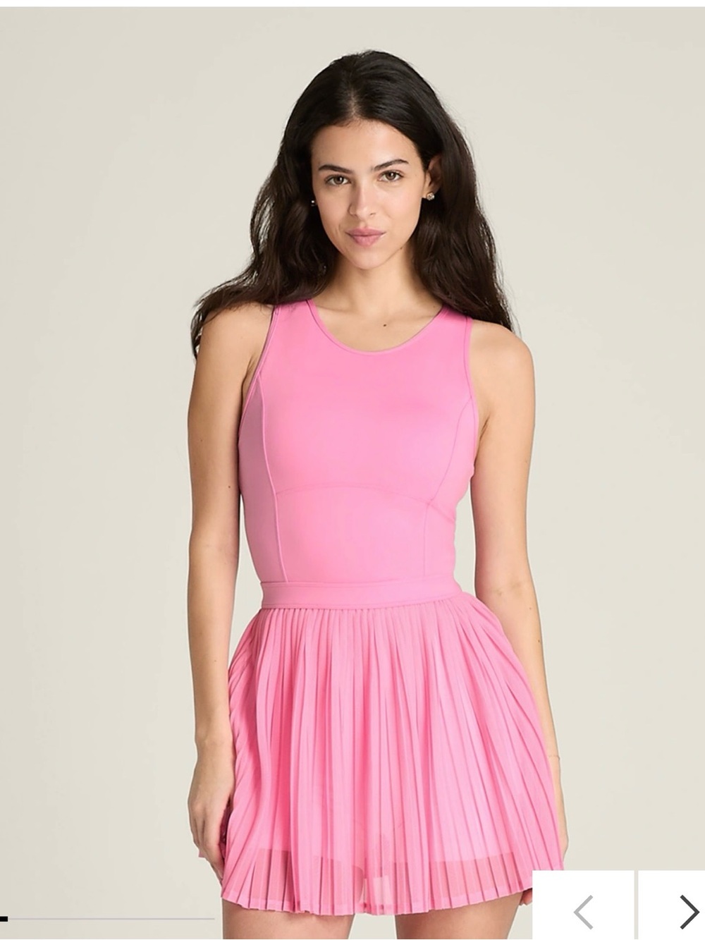 Wilson Heated Action Mesh Pink Pleated Athletic Tennis Dress medium SOLD OUT